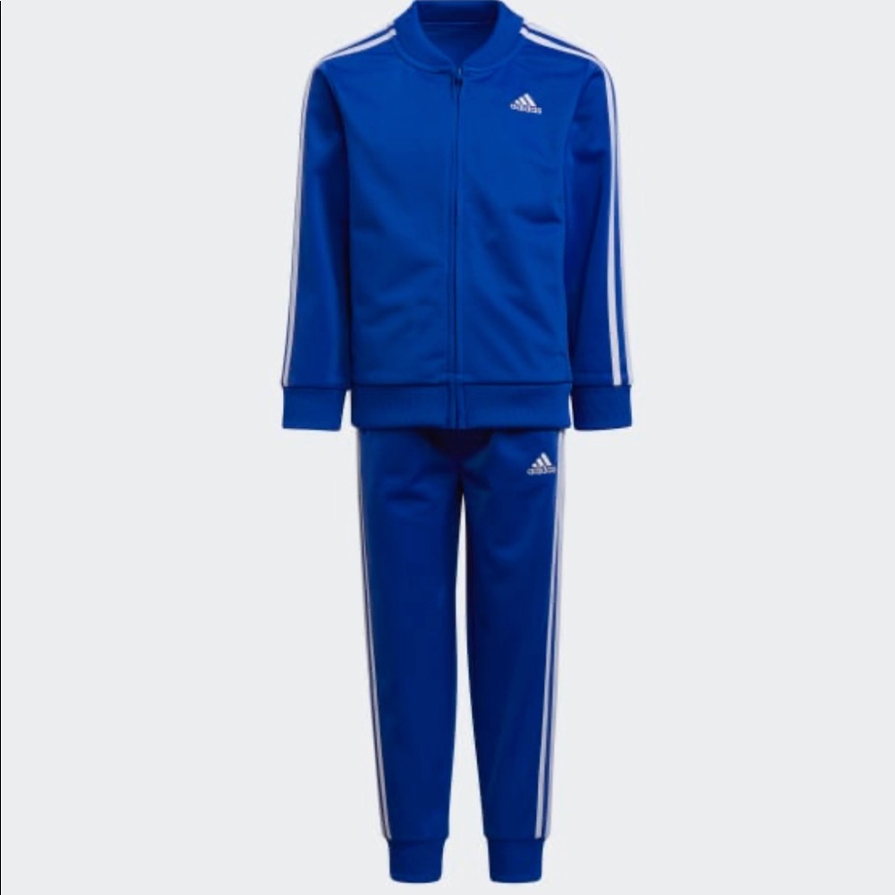 Blue Adidas track suit. Size 12 months.